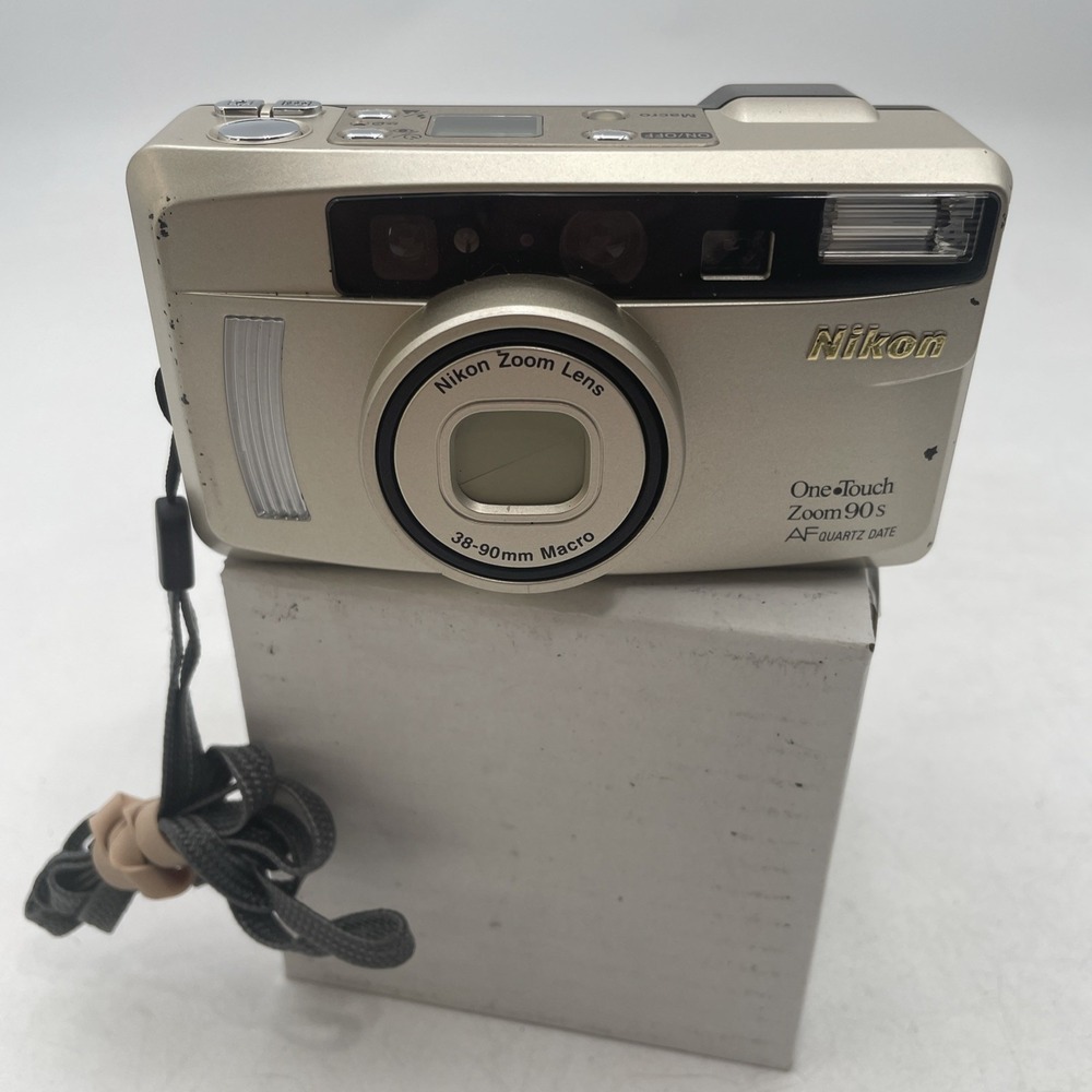 Nikon One Touch Zoom 90s AF Quar\tz Date Point & Shoot Film Camera -TESTED